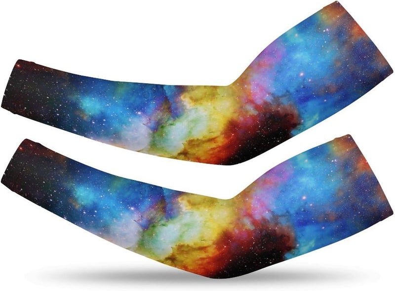 QiErDesign Marble Sports Compression Arm Sleeves for Men & Women - Youth Arm Sleeve Baseball Volleyball Sleeves & Basketball Sleeve - Image 1